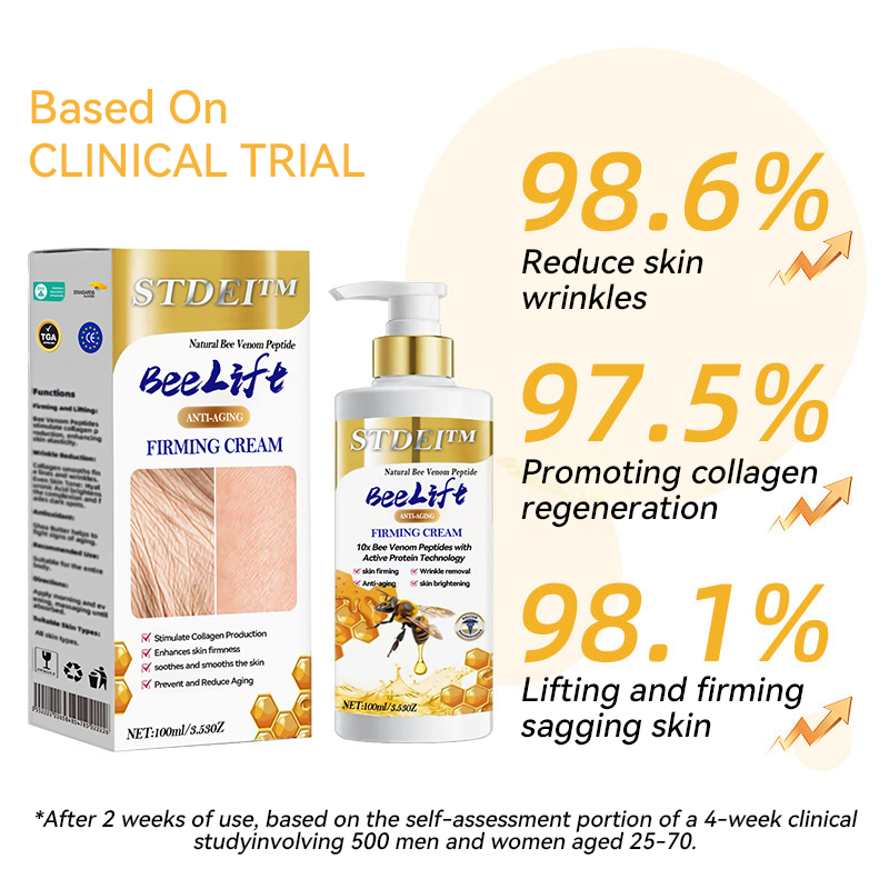 STDEI™ Bee Lift Anti-Aging Firming Cream,Address Crepe & Sagging(🔥Price as low as $9.99 AUD per bottle)🎄🎄