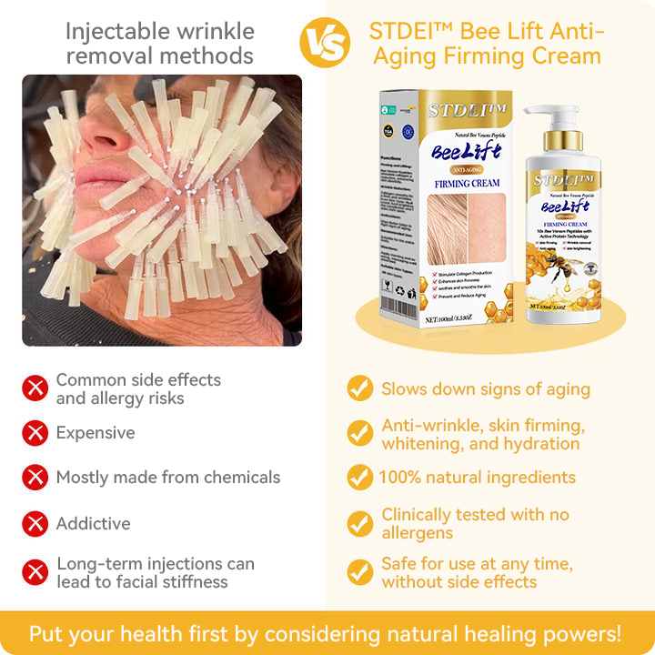 STDEI™ Bee Lift Anti-Aging Firming Cream,Address Crepe & Sagging(🔥Price as low as $9.99 AUD per bottle)🎄🎄
