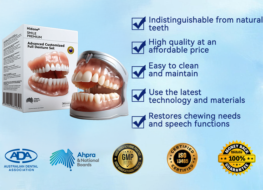 Hidone® --🦷Advanced Customized Full Denture Set🦷 (⏰Limited time discount last 30 minutes⏰)💎💎