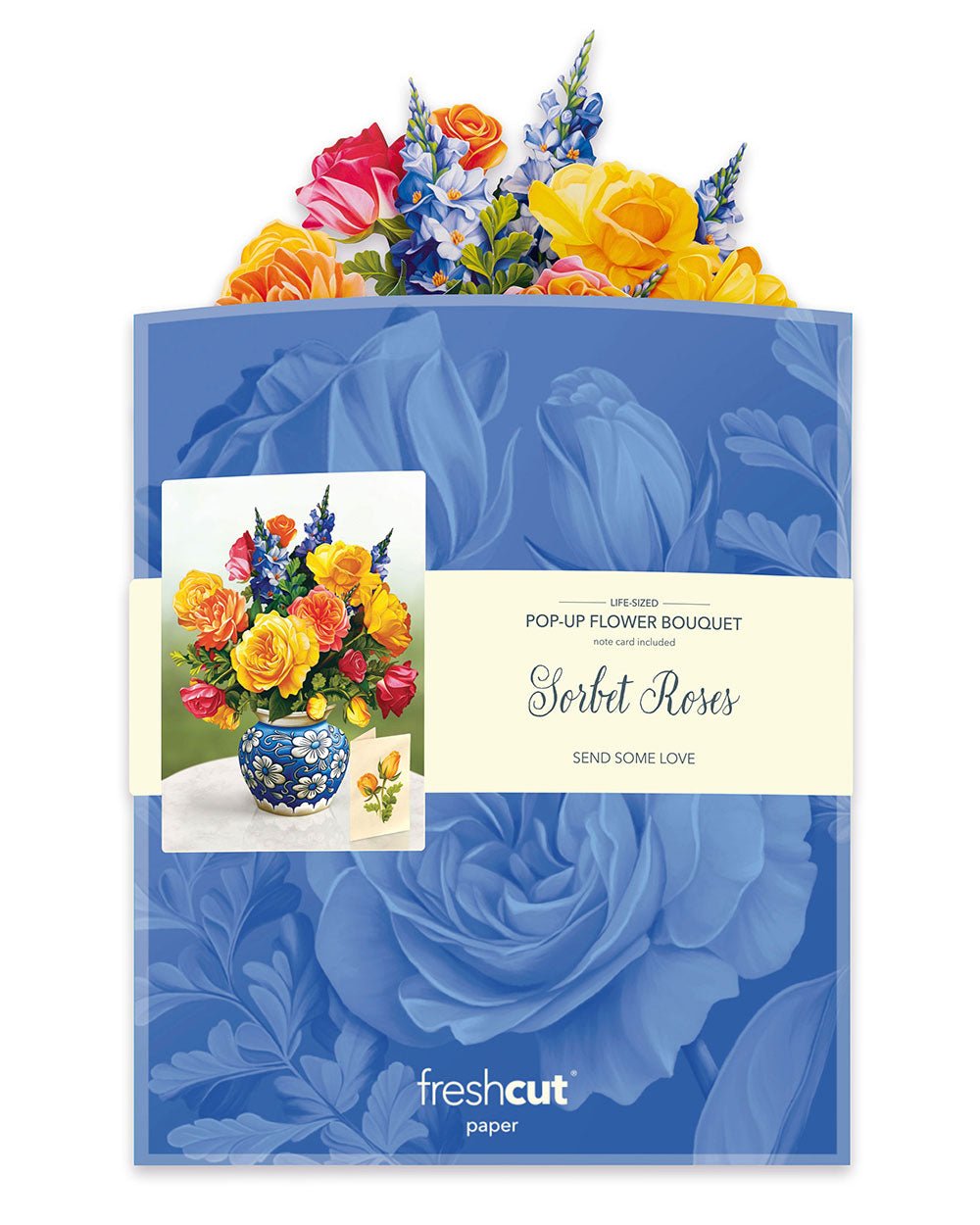 Mother's Day Sorbet Rose Pop-Up Card