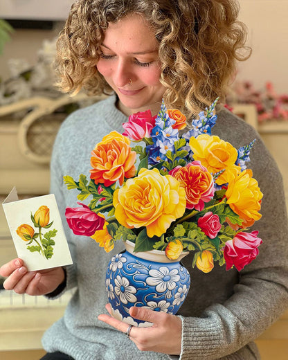 Mother's Day Sorbet Rose Pop-Up Card